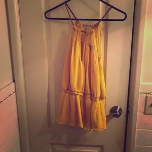 Yellow Bebe halter top